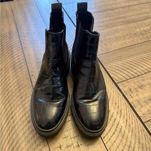 BP Black Ankle Boots with Chunky Sole